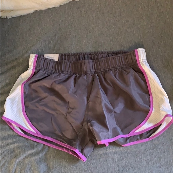 Gray and Purple running shorts - Picture 1 of 3